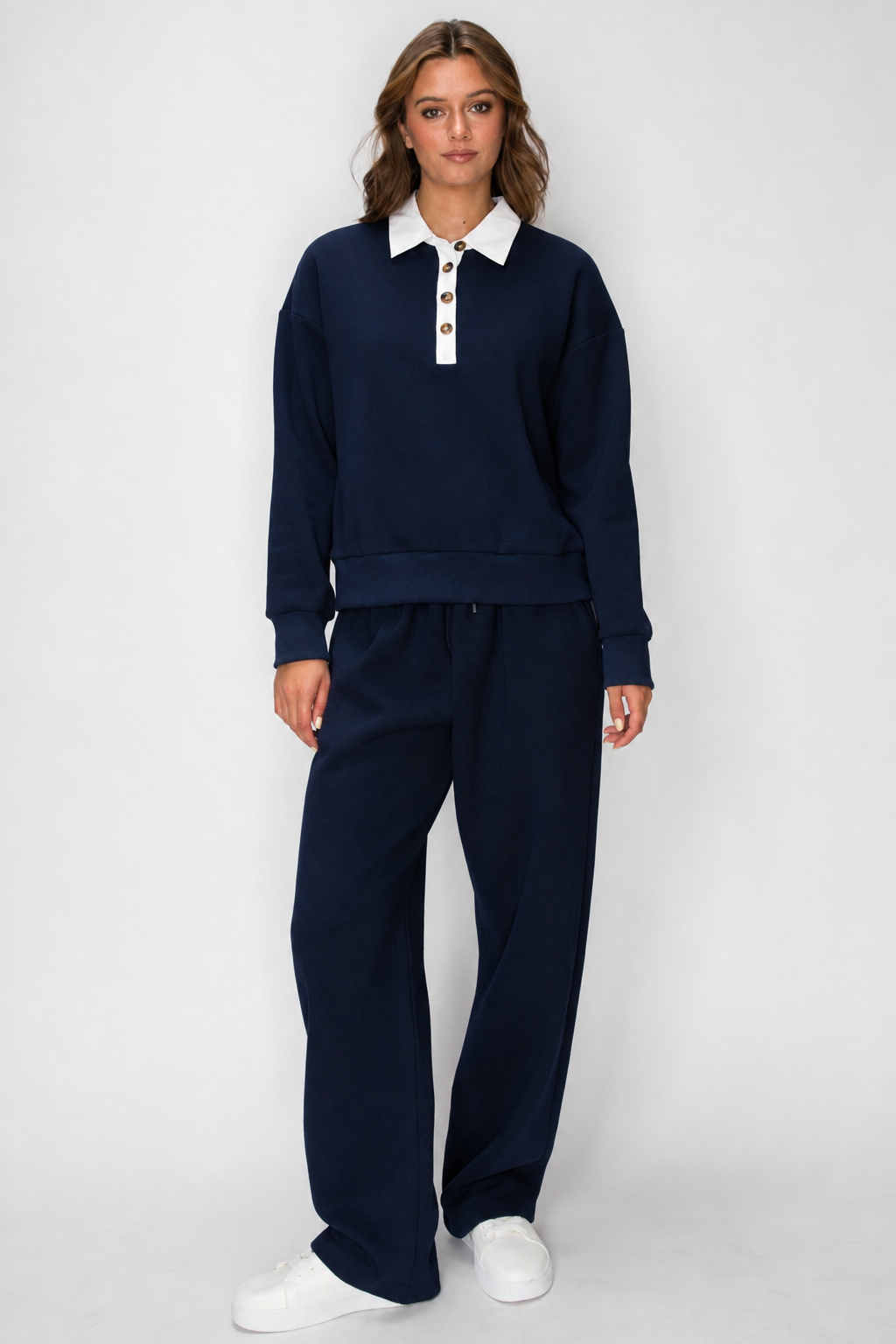 Ellis Collared Fleece Pullover