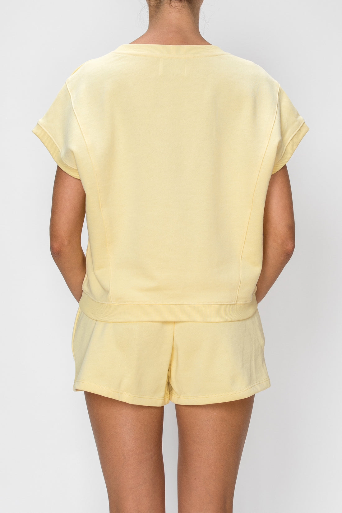 Dolman Sleeve French Terry Top- Yellow (Pack XS-S-M-L 1-2-2-1)