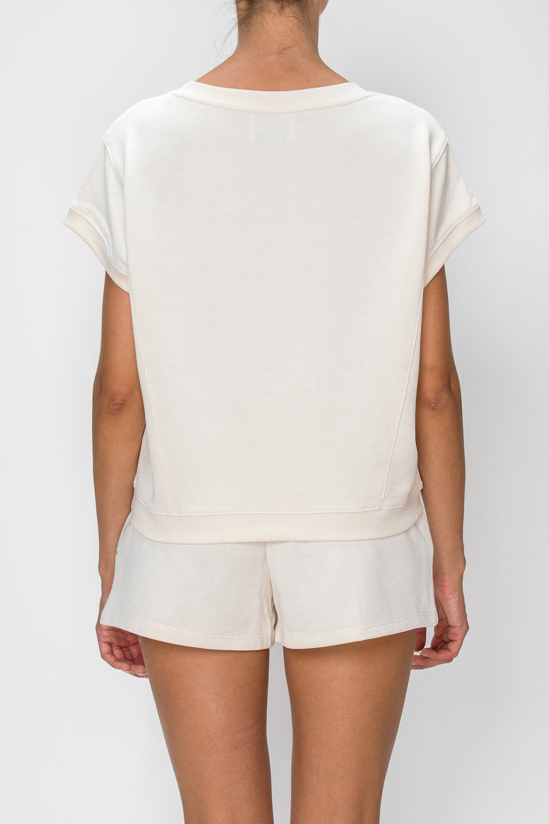 Dolman Sleeve French Terry Top- Cream (Pack XS-S-M-L 1-2-2-1)