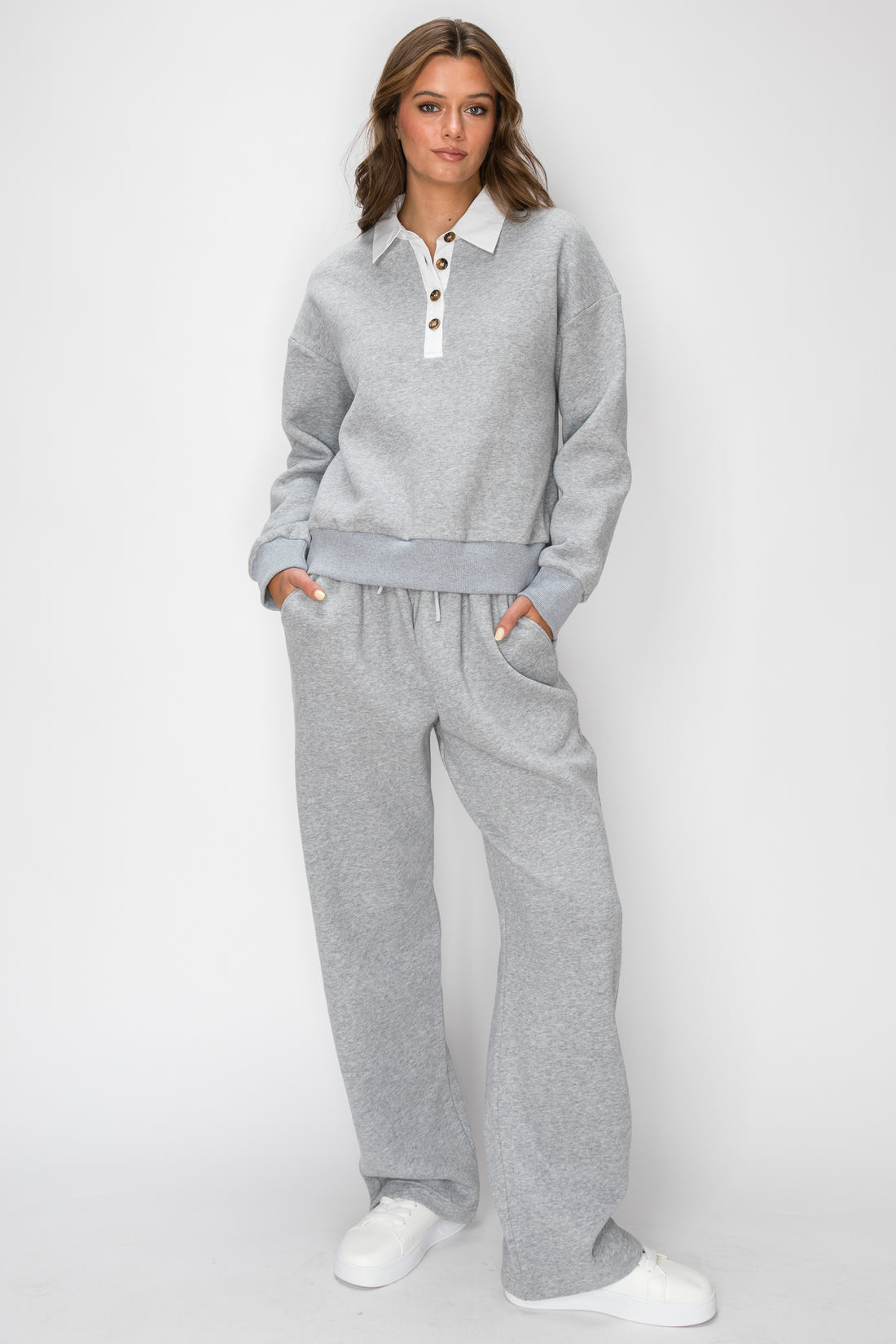 Ellis Collared Fleece Pullover