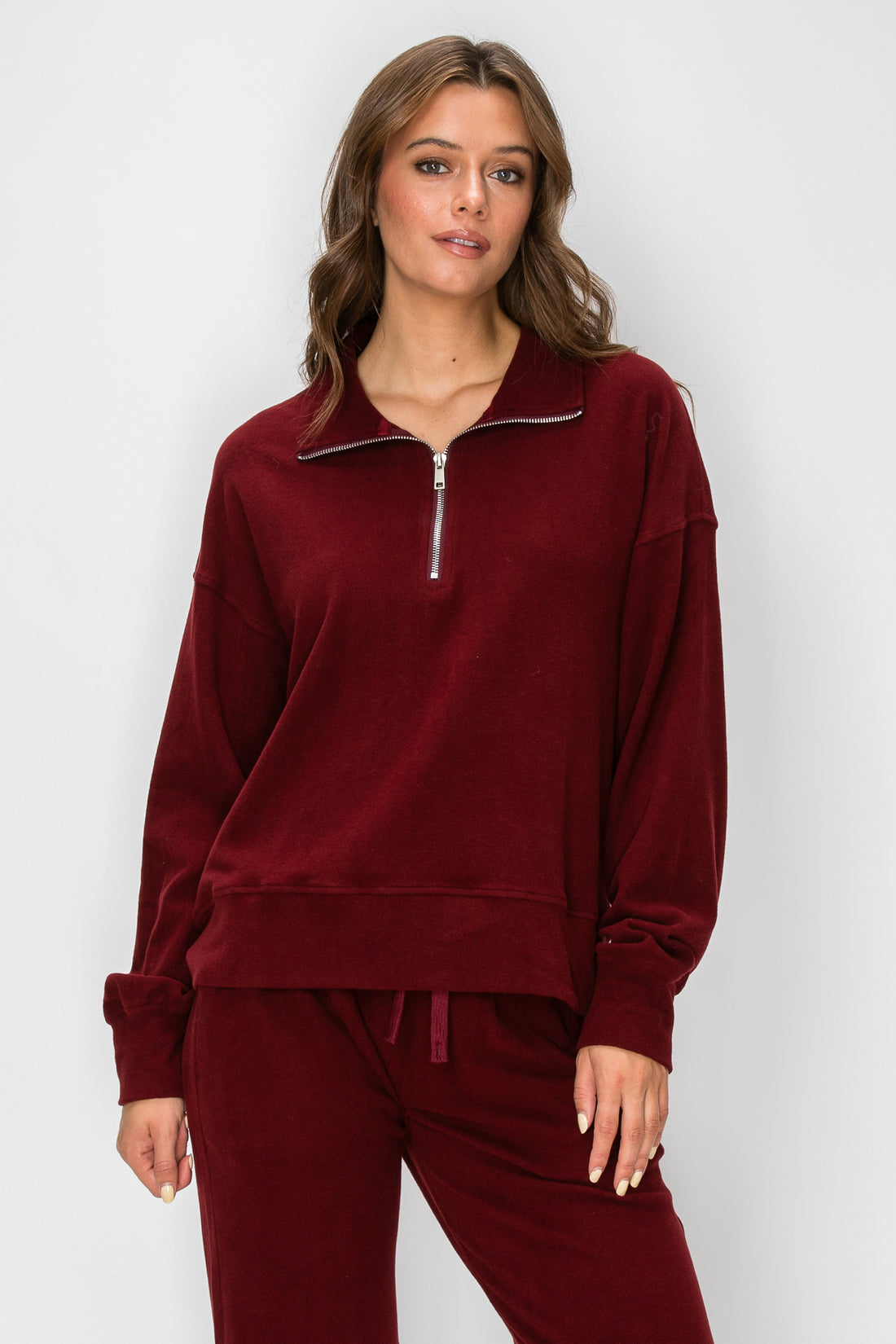 Monroe Quarter-Zip Pullover- Black (Pack XS-S-M-L 1-2-2-1)