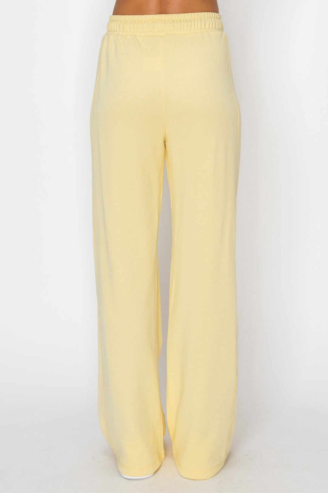 Wide-Leg French Terry Pants