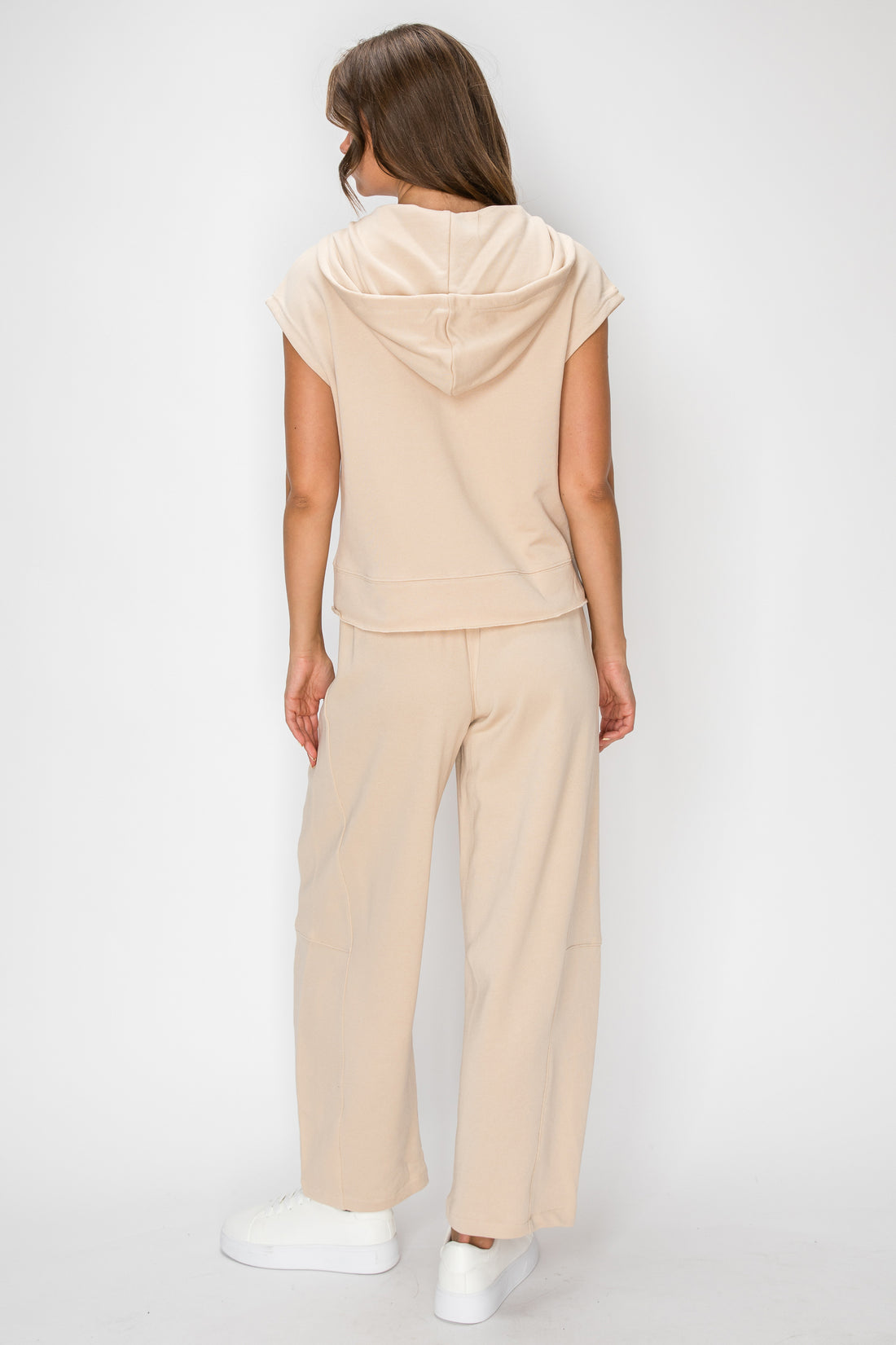 French Terry Toggle Zip Hoodie Vest