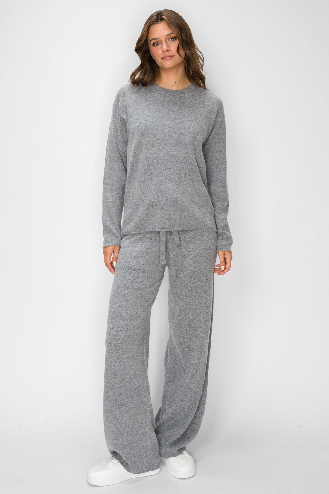 Angora Cashmere Waffle Pullover