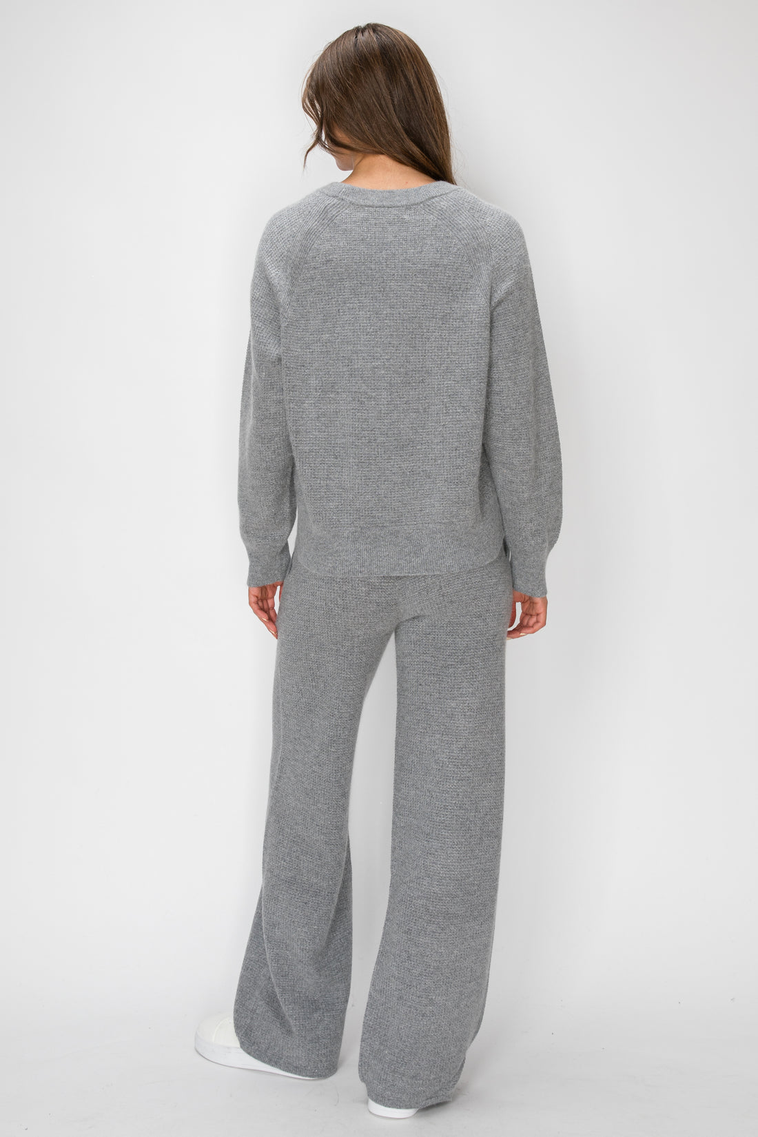 Angora Cashmere Waffle Pullover