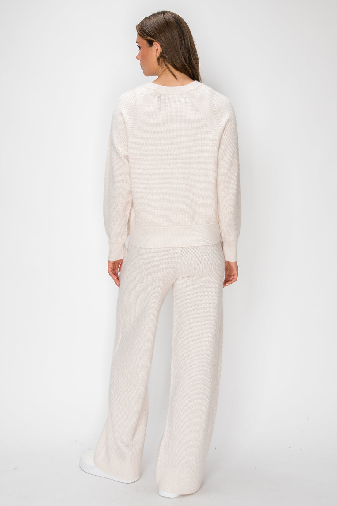 Angora Cashmere Waffle Pullover