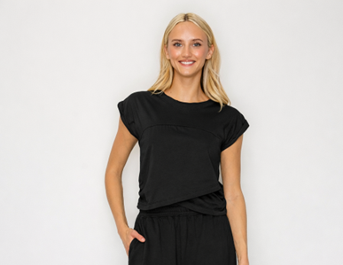 Cross Over Sleeveless Tee