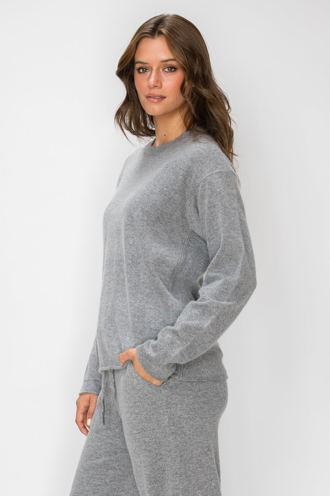 T1233 Cloudmere Raw Edge Pullover - H Grey