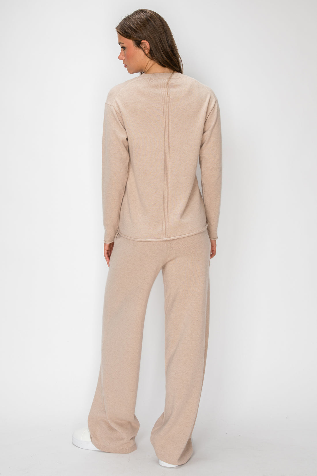 T1233 Cloudmere Raw Edge Pullover - Oat Melange