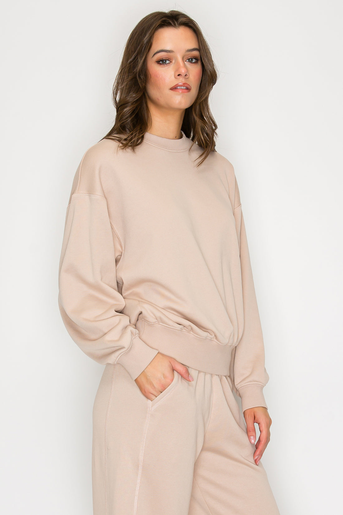 Core Crew Sweatshirt- Taupe (Pack XS-S-M-L 1-2-2-1)