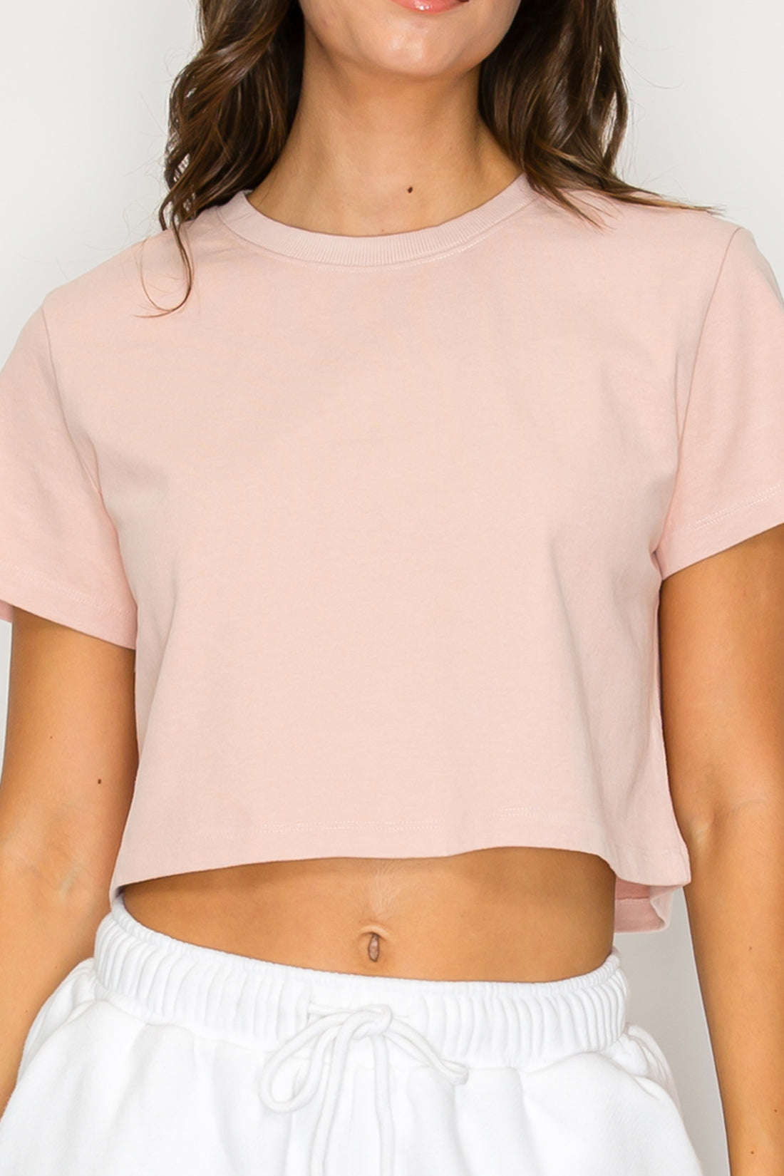 Harbor Crop Tee- Dusty Peach (Pack S-M-L 2-2-2)