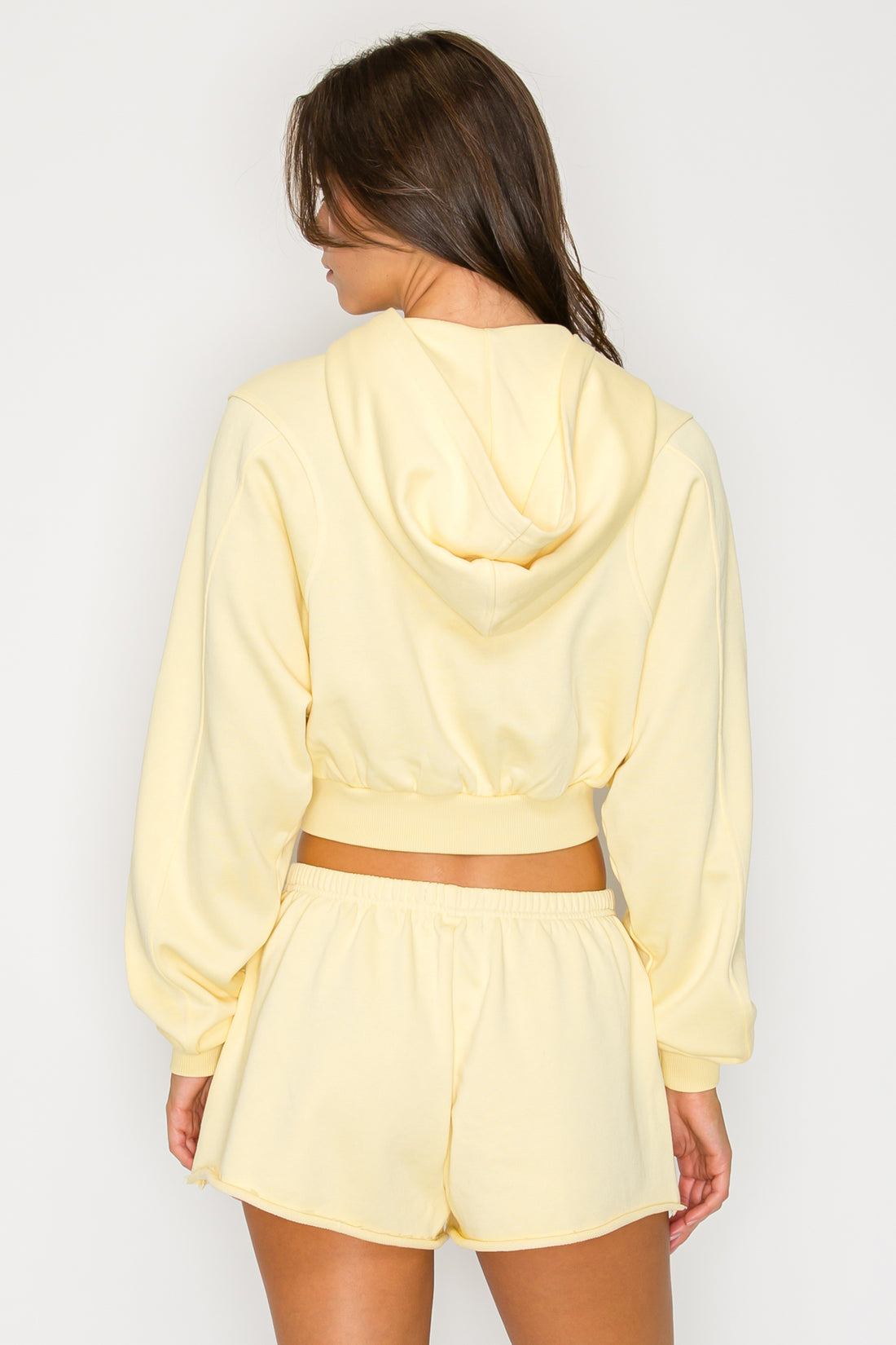 Cove Crop Zip Hoodie- Yellow (Pack XS-S-M-L 1-2-2-1)