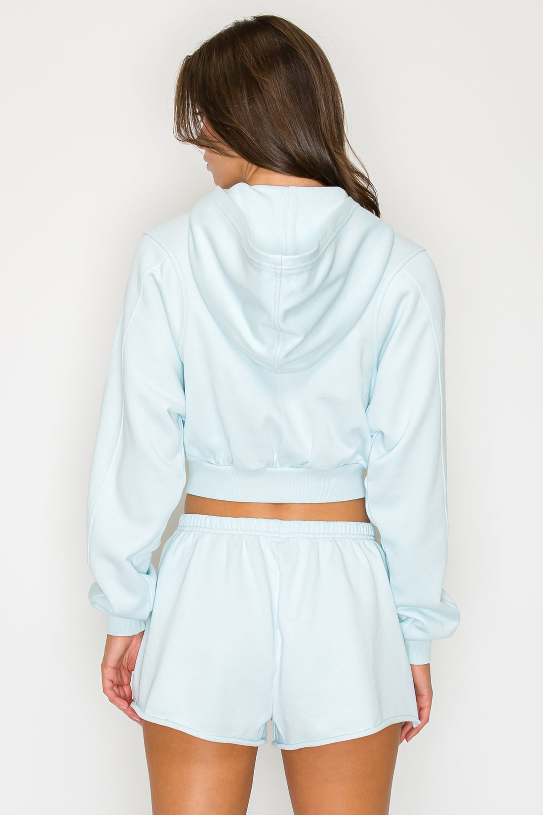 Cove Crop Zip Hoodie- Surf (Pack XS-S-M-L 1-2-2-1)