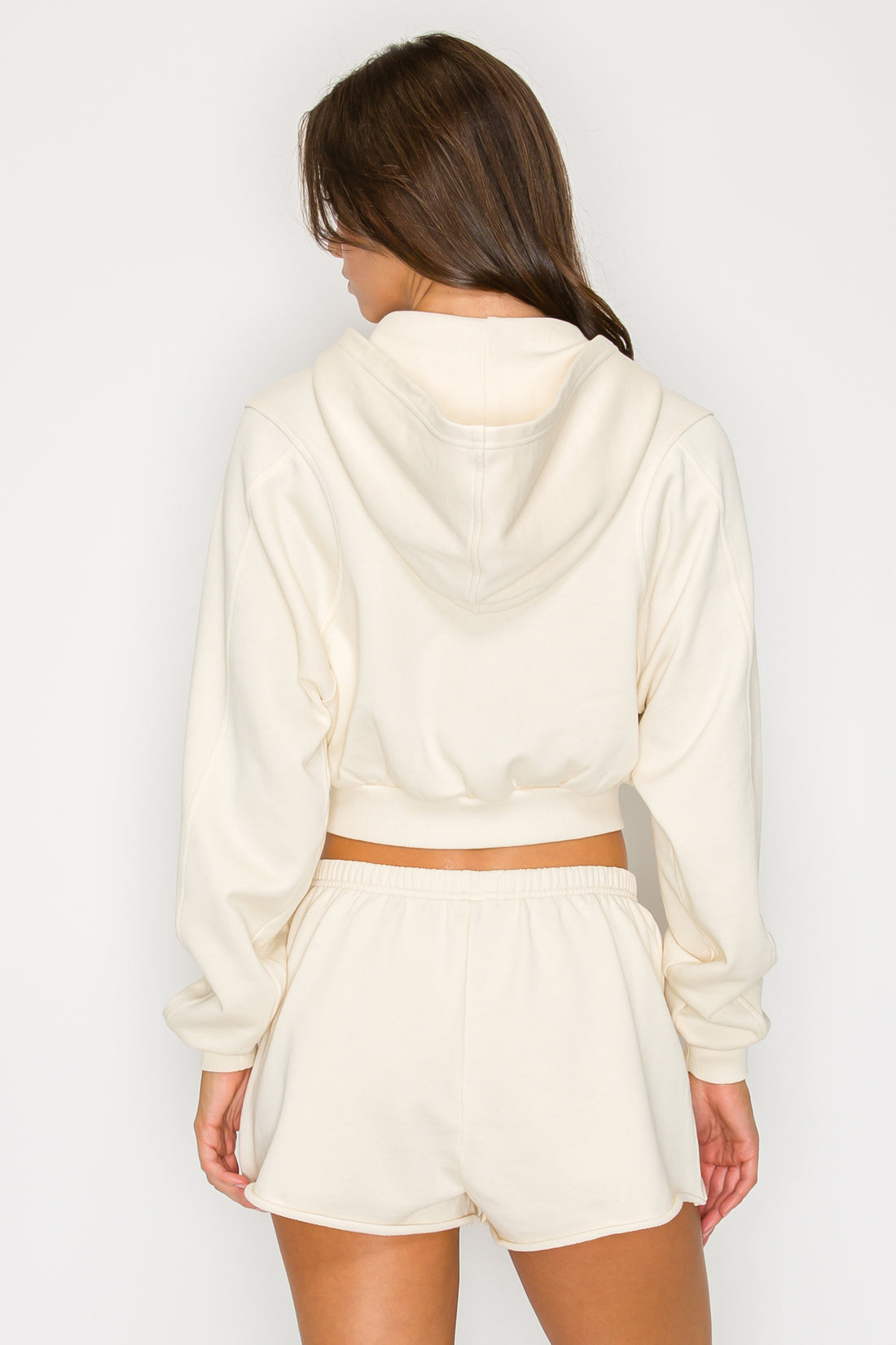 Cove Crop Zip Hoodie- Cream (Pack XS-S-M-L 1-2-2-1)
