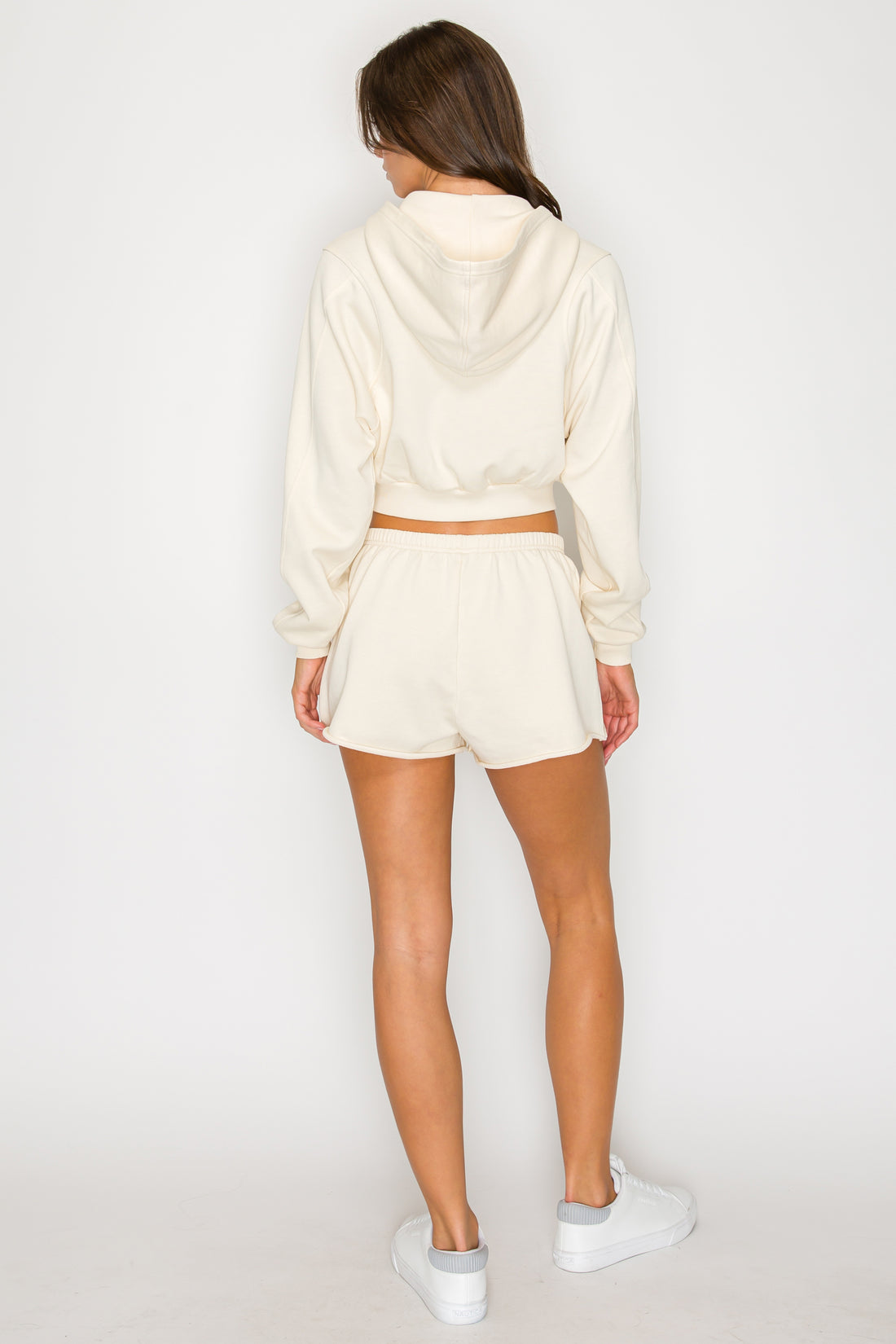 Cove Crop Zip Hoodie- Cream (Pack XS-S-M-L 1-2-2-1)