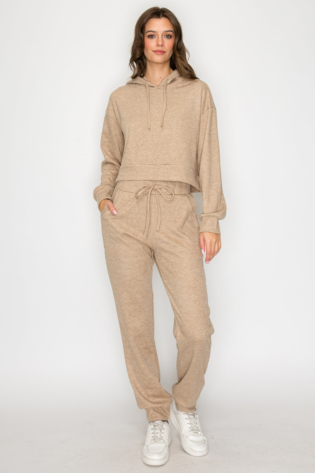 Haven Knit Hoodie (Mocha XS-S-M-L 1-2-2-1)