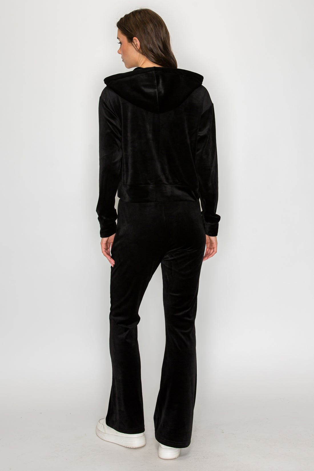 Classic Velour Joggers-Black