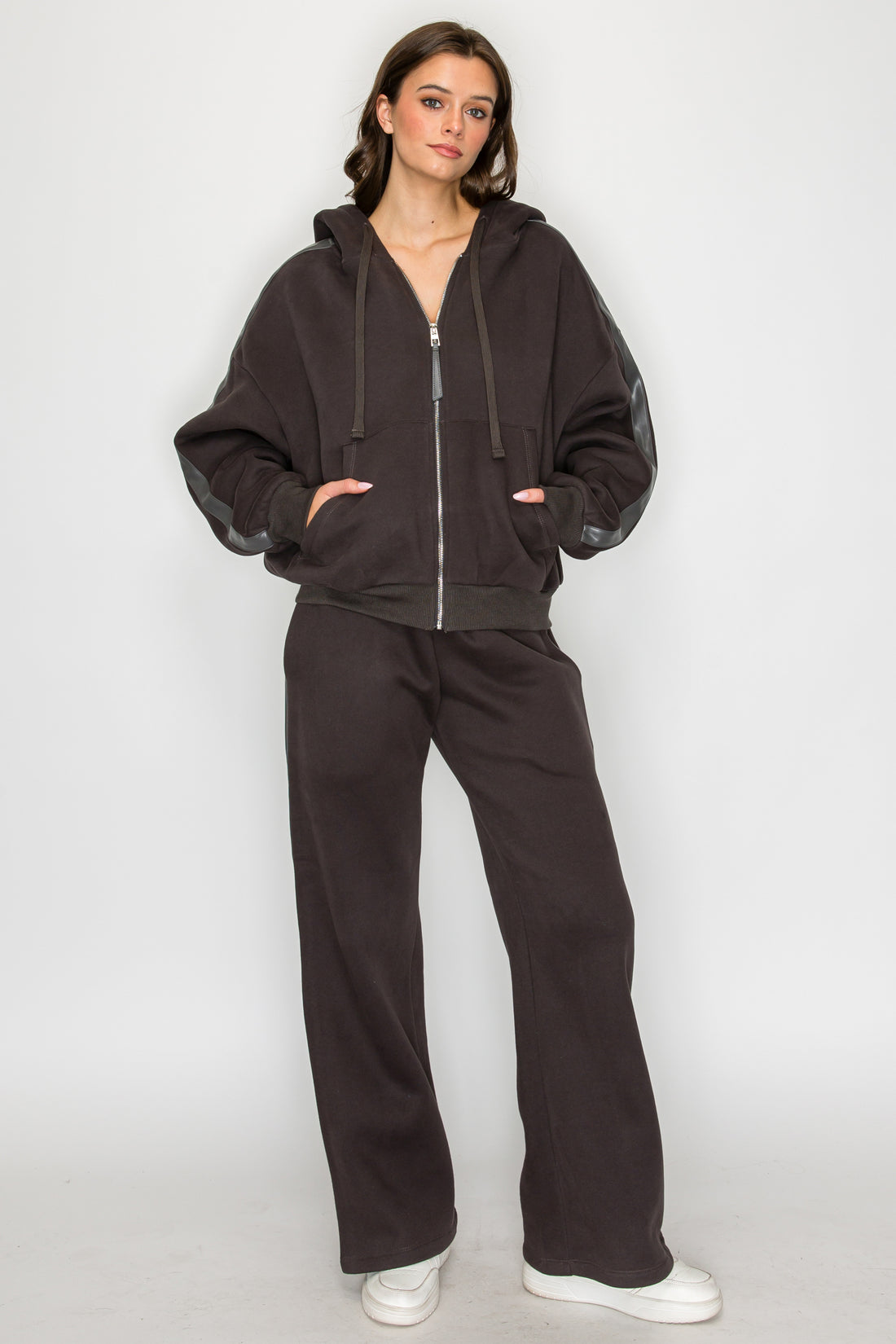 Glide Track Pants-Charcoal