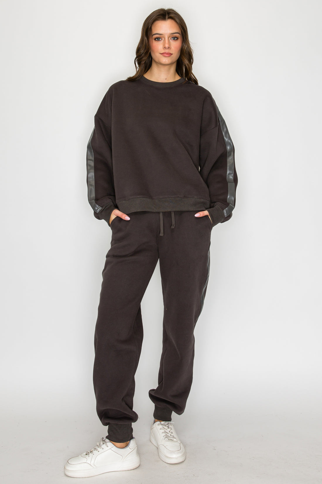 Stride Track Sweatshirt-Charcoal