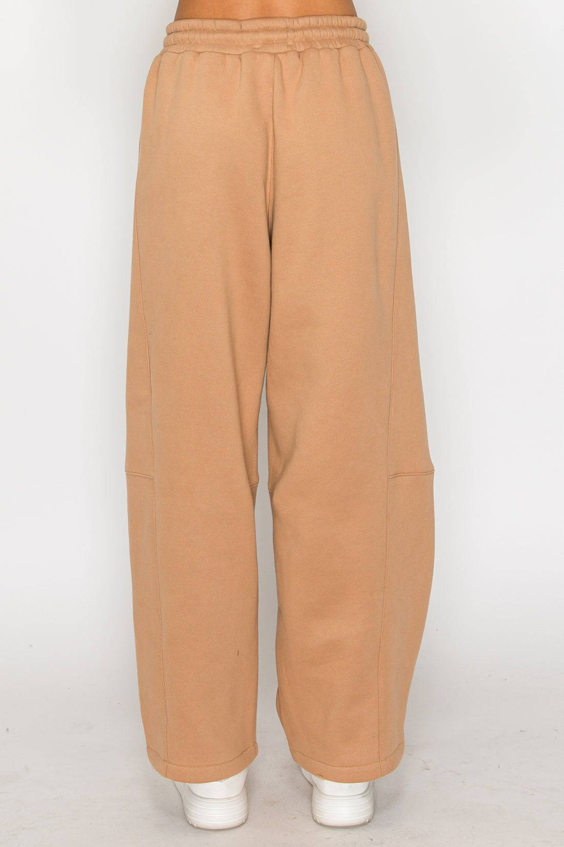 Harbor Barrel-Leg Sweatpants-Mocha